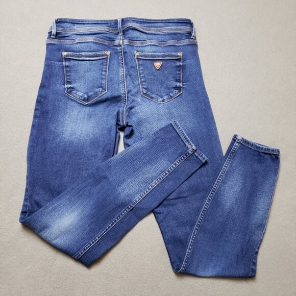 Guess Los Angeles Low Rise Skinny Jeans Size 29 Blue - Picture 3 of 10